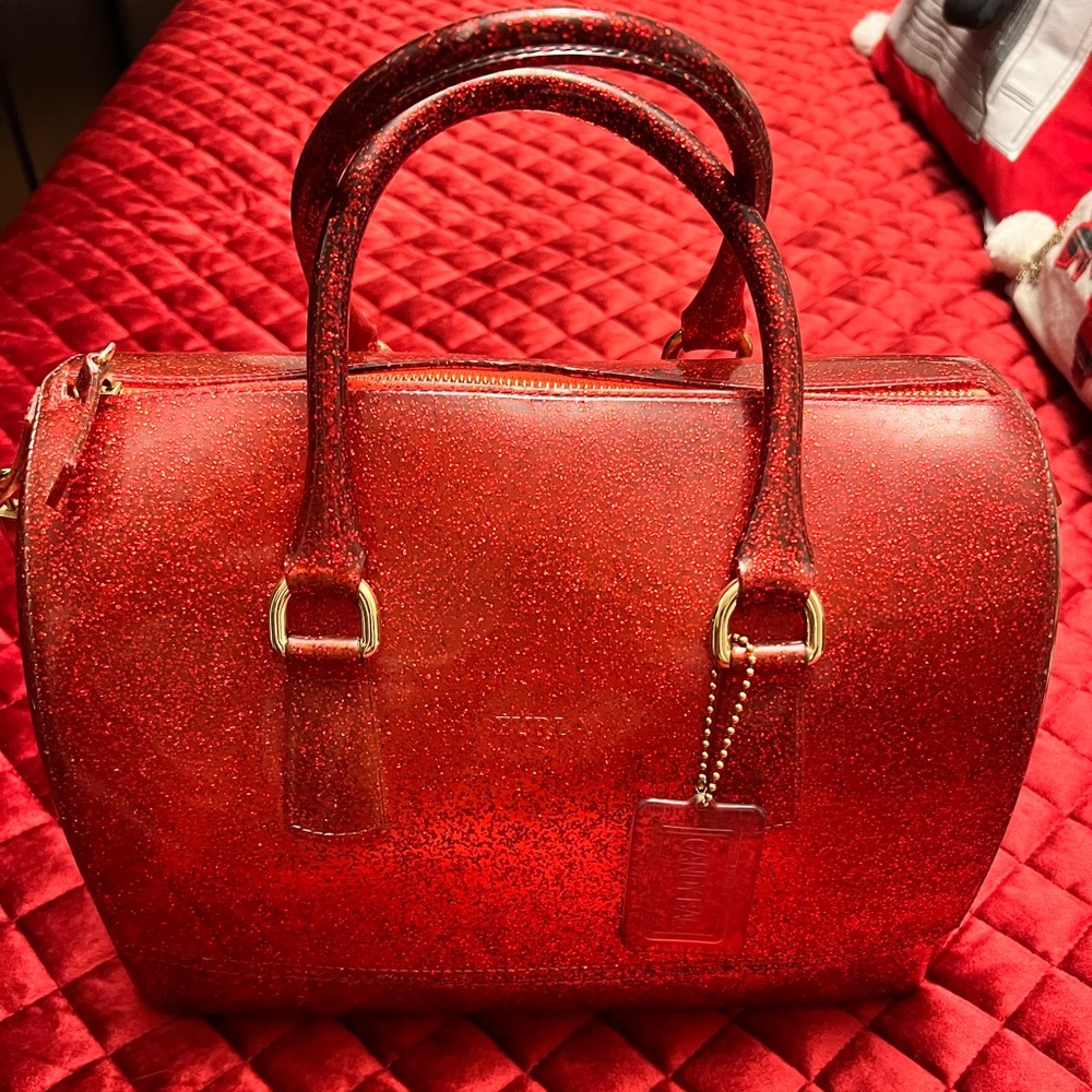 Furla Red Sparkle Bag
